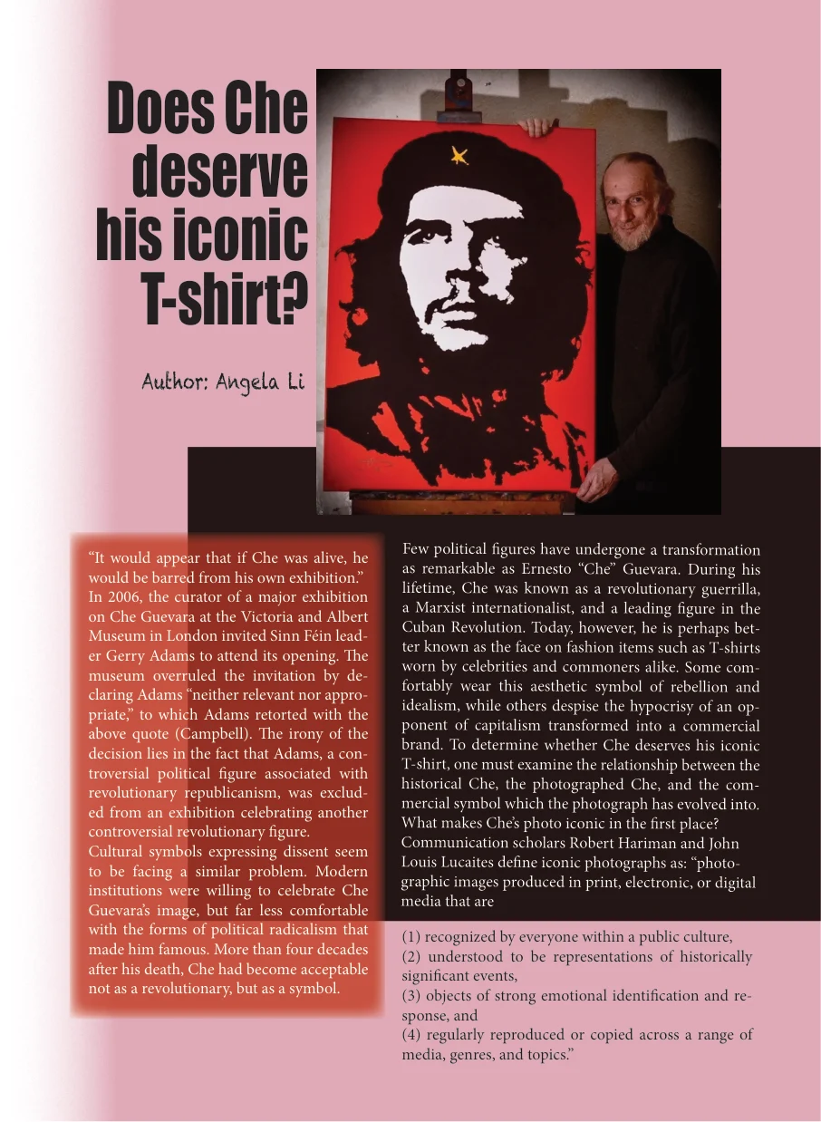 Does Che deserve his iconic T-shirt?